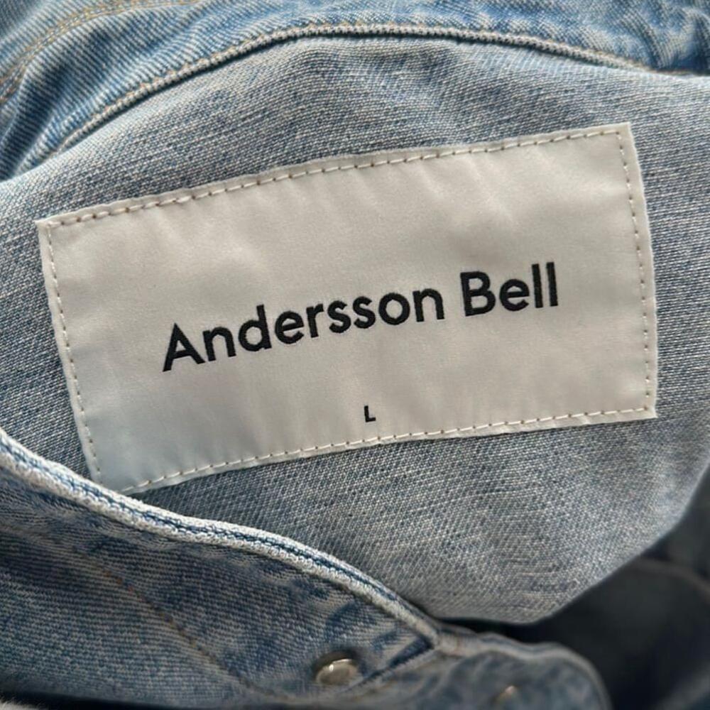 Andersson Bell Patchwork Drop-Shoulder Denim Jacket
Boho lounge unique sz Lg - Picture 6 of 16